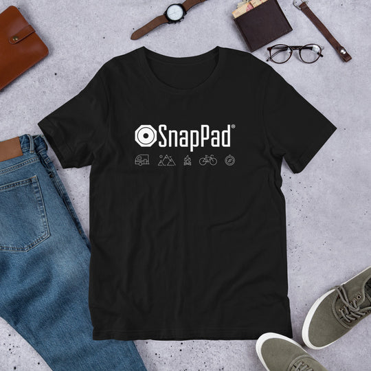 Black Short-Sleeve SnapPad T-Shirt