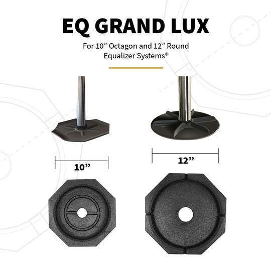 Sizing and compatibility info for EQ Grand Lux permanent jack pad