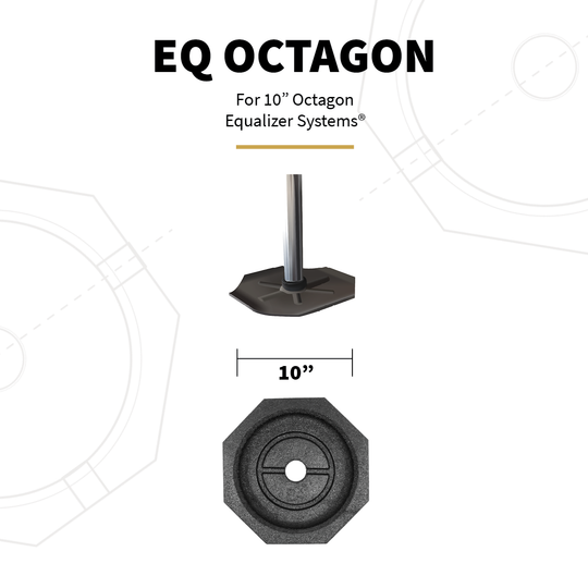 Sizing and compatibility info for EQ Octagon permanent jack pad